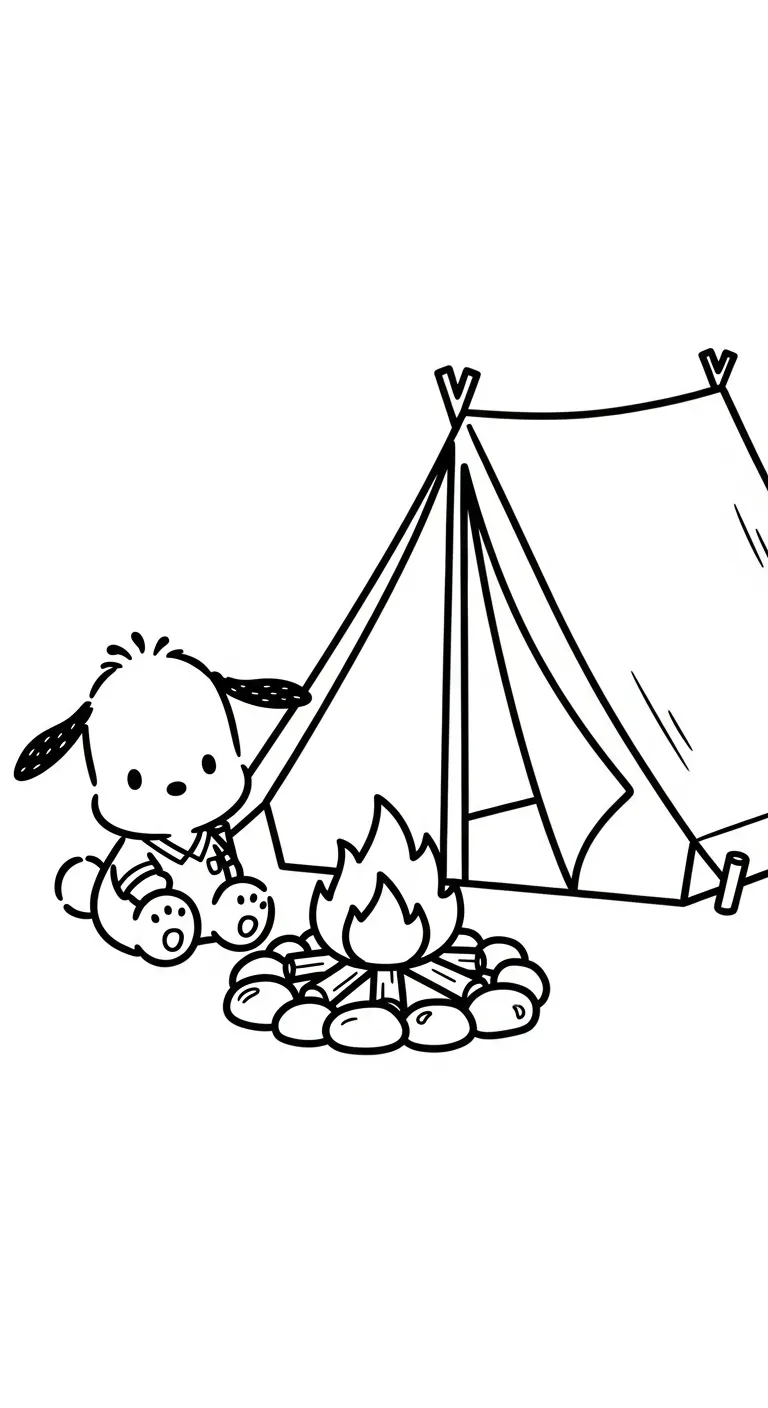 tải file hình tô màu Pochacco