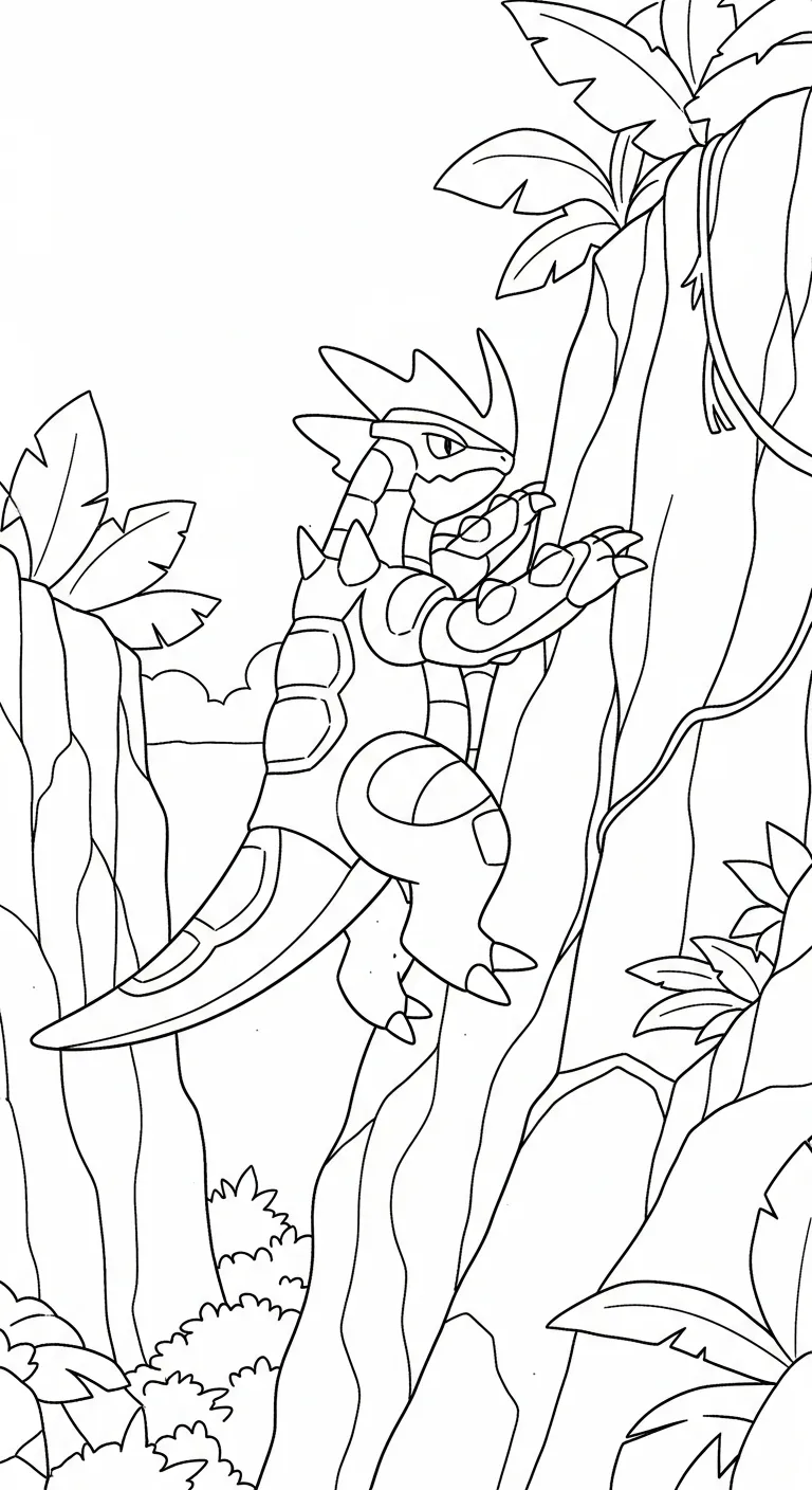 tranh tô màu Tranh Tô Màu Pokemon Huyền Thoại cho bé