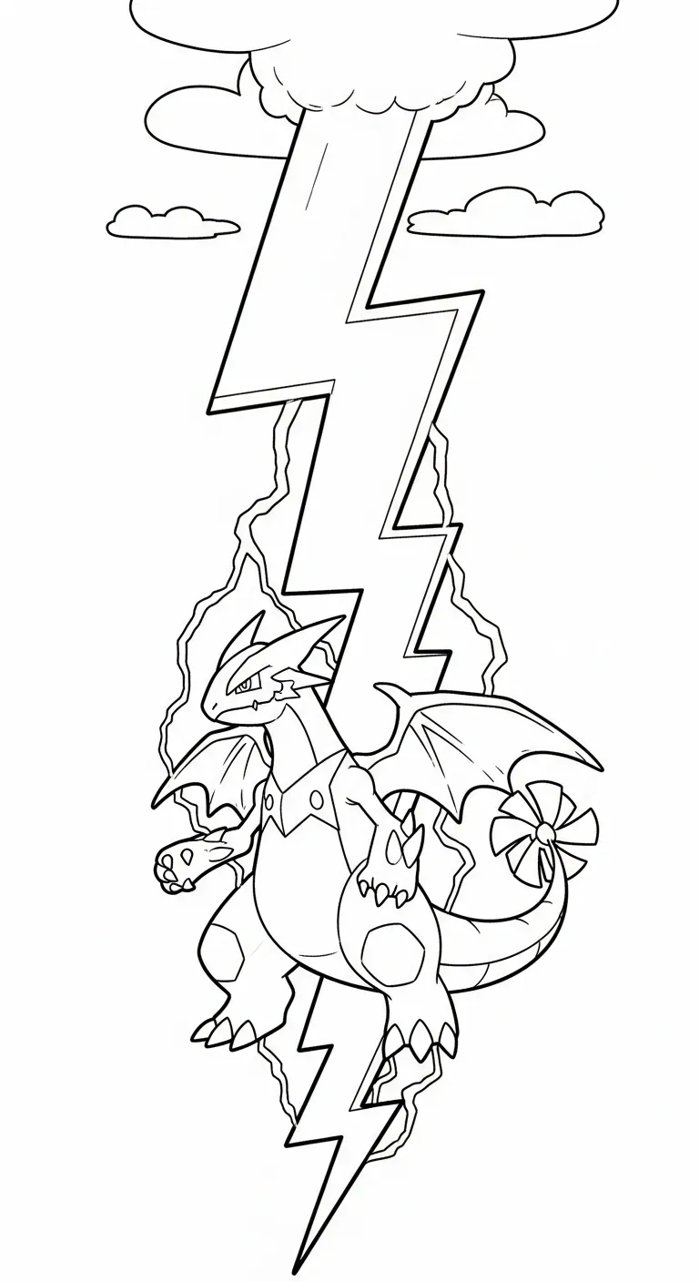 tải file hình tô màu Tranh Tô Màu Pokemon Huyền Thoại