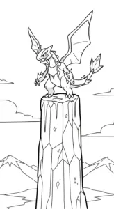 tranh tô màu Tranh Tô Màu Pokemon Huyền Thoại cho bé 7 tuổi miễn phí