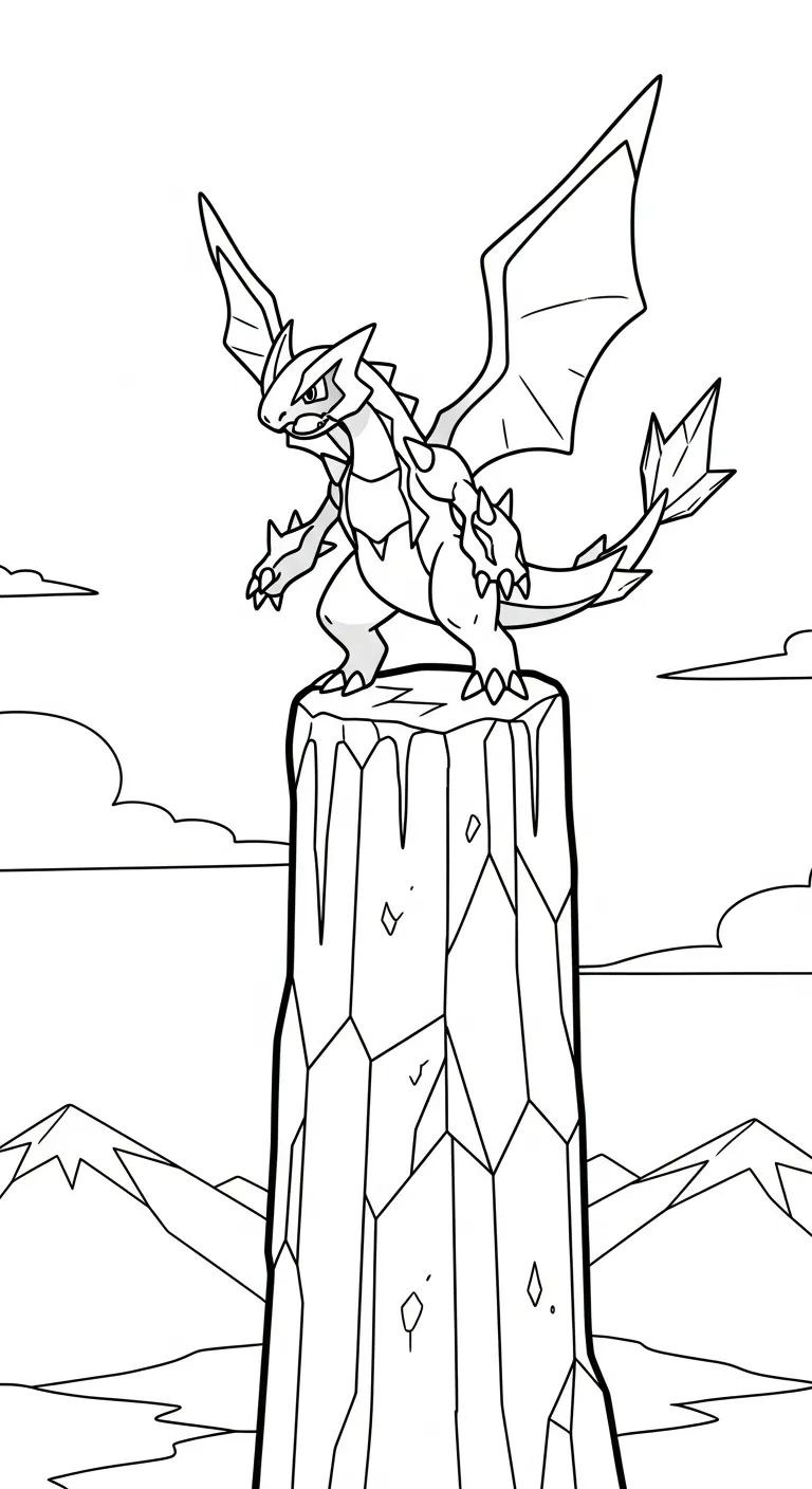 tranh tô màu Tranh Tô Màu Pokemon Huyền Thoại cho bé 7 tuổi miễn phí