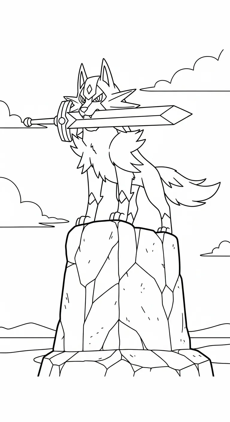 tranh tô màu Tranh Tô Màu Pokemon Huyền Thoại rõ nét