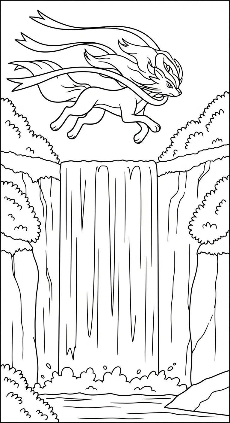 tải tranh tô màu Tranh Tô Màu Pokemon Huyền Thoại cho bé 7 tuổi