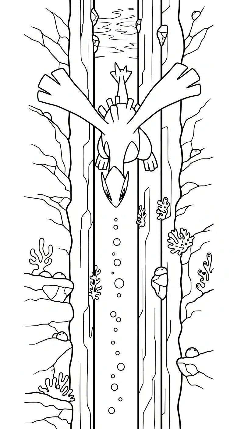 tranh tô màu Tranh Tô Màu Pokemon Huyền Thoại cho trẻ em 1