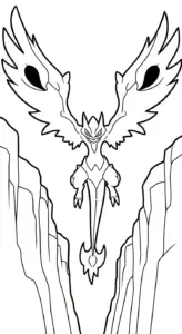 tải tranh tô màu Tranh Tô Màu Pokemon Huyền Thoại cho bé 4 tuổi