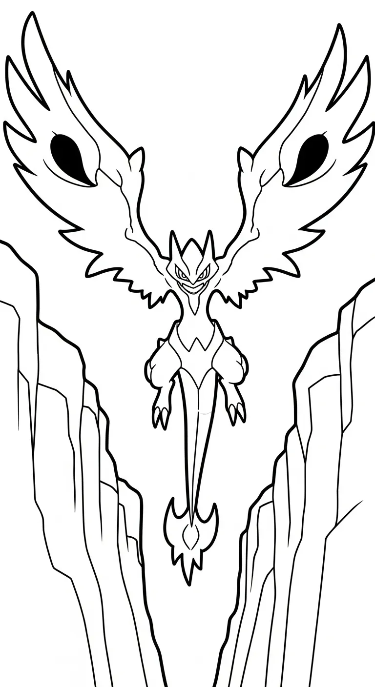 tải tranh tô màu Tranh Tô Màu Pokemon Huyền Thoại cho bé 4 tuổi