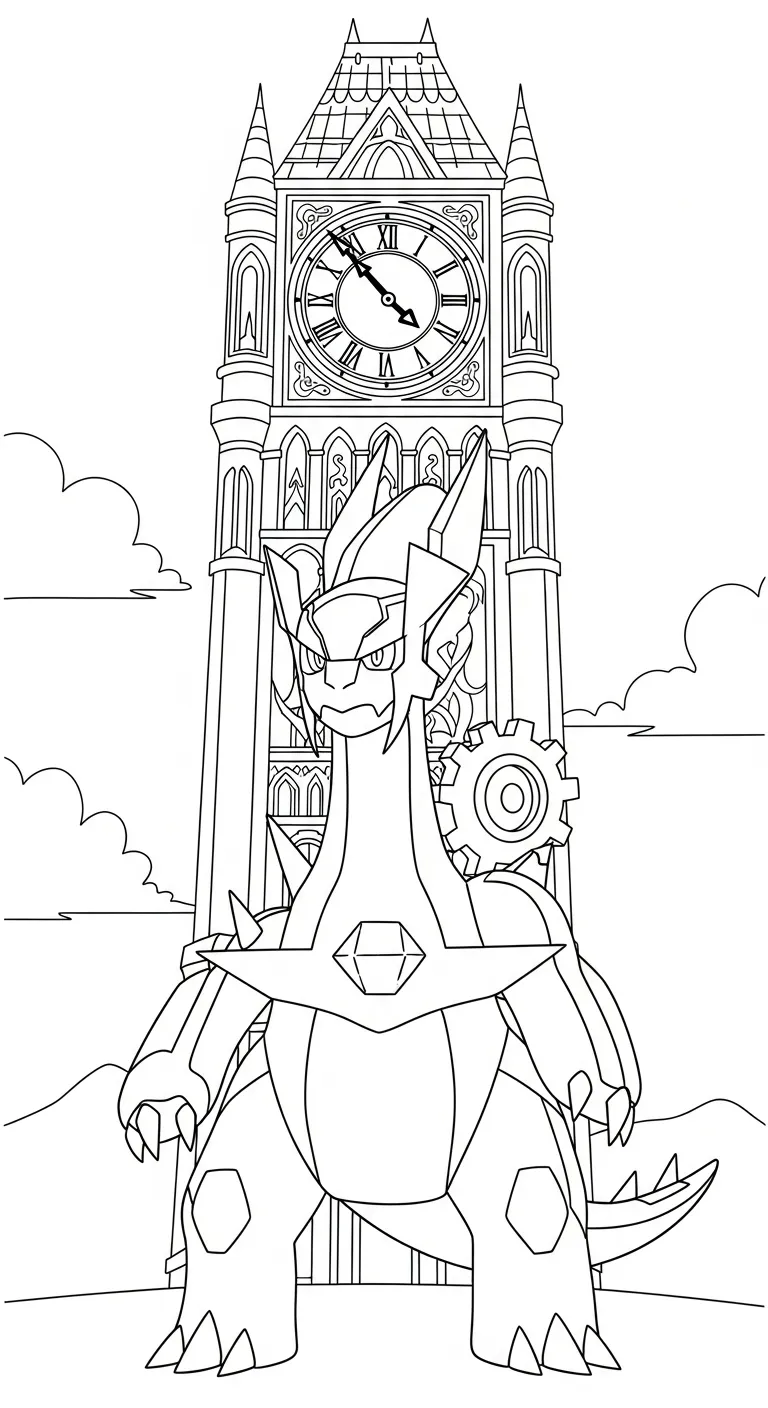 tranh tô màu Tranh Tô Màu Pokemon Huyền Thoại cho bé 8 tuổi miễn phí