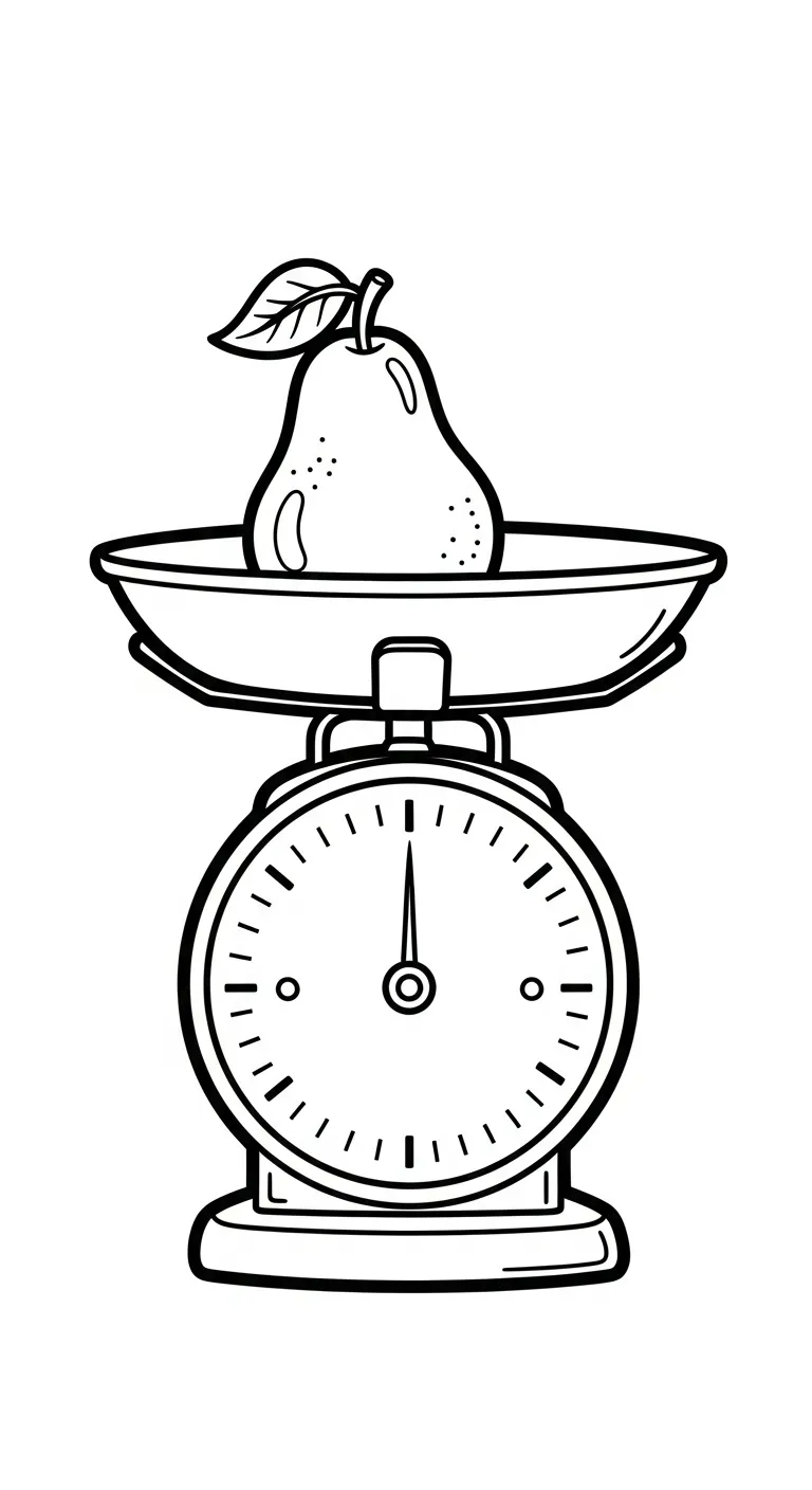 download tranh tô màu Quả Lê miễn phí 1