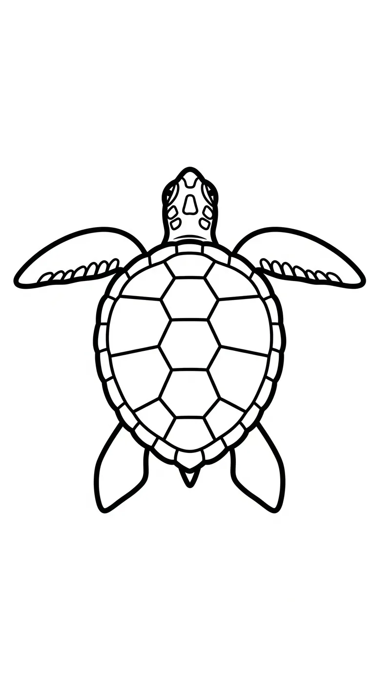 tranh tô màu Rùa cho bé 7 tuổi miễn phí 1