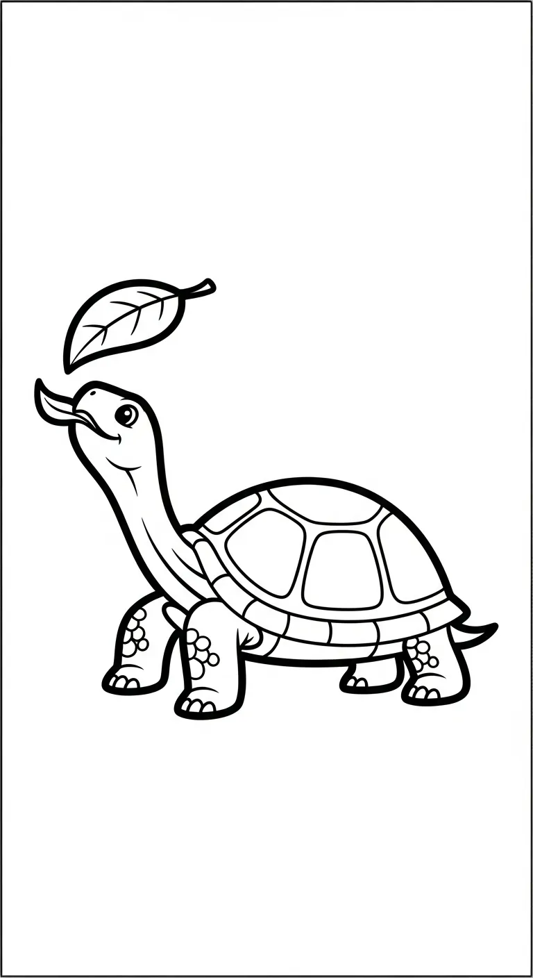 download tranh tô màu Rùa cho bé 1