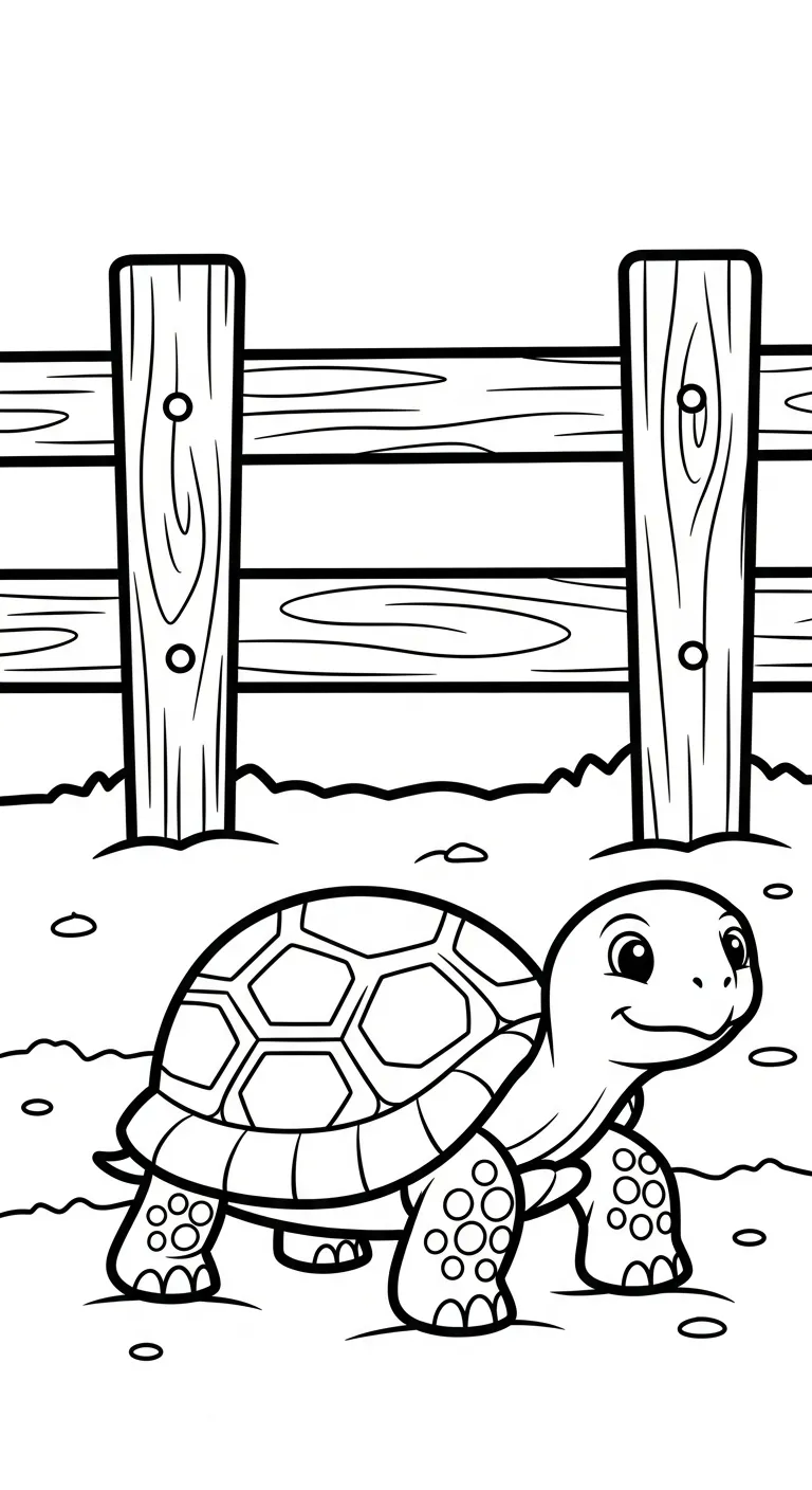 file pdf tranh tô màu Rùa cho bé 1