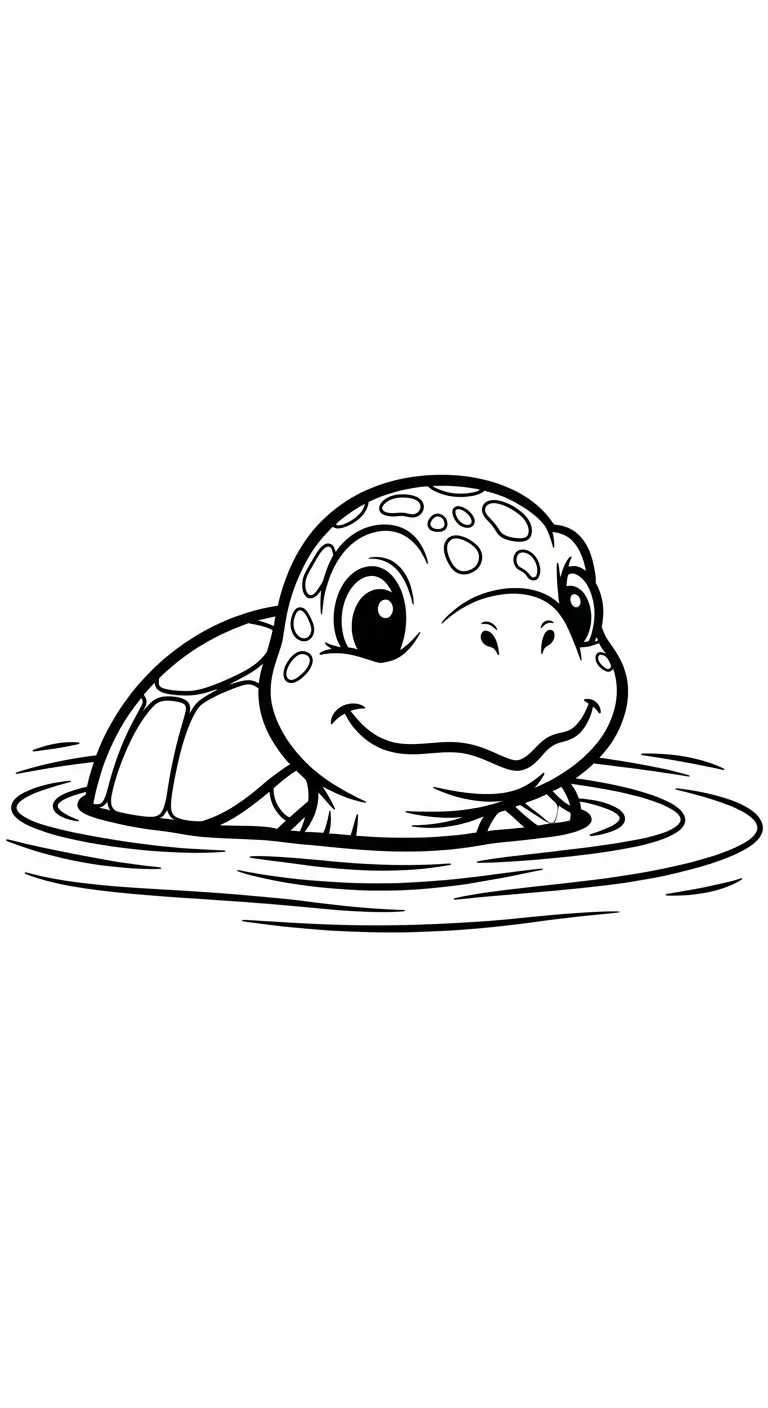 hình tô màu Rùa cho bé mới nhất