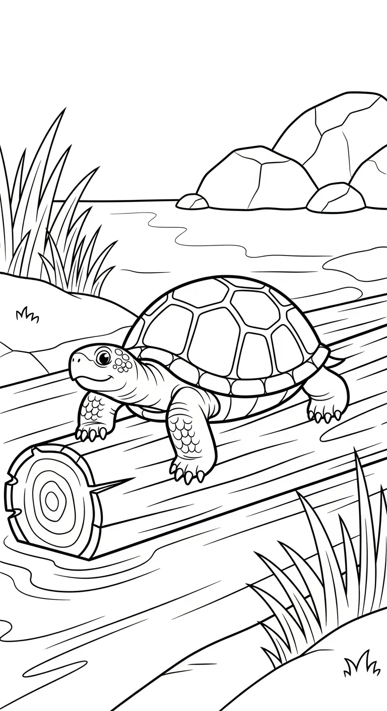 hình tô màu Rùa cho bé