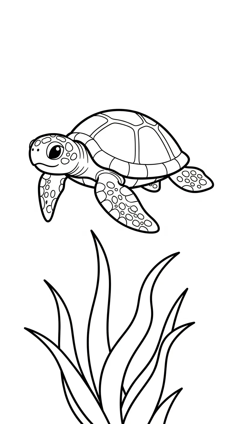 hình tô màu Rùa miễn phí