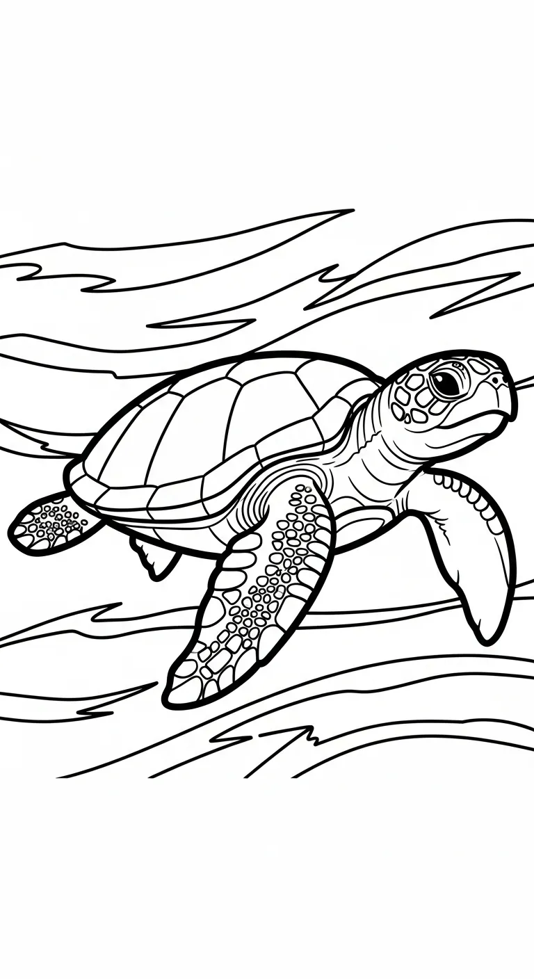 tải hình tô màu Rùa cho bé