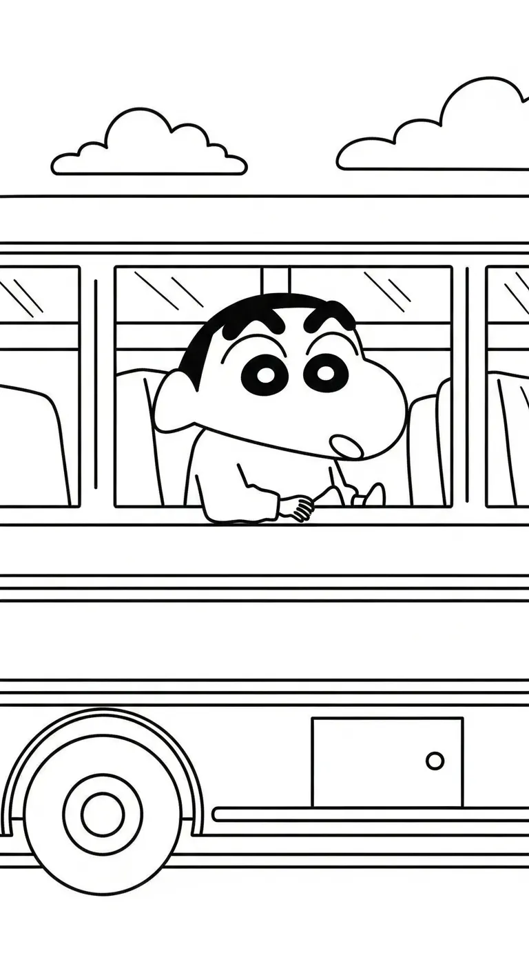 tải tranh tô màu Tranh Tô Màu Shin cho bé 3 tuổi