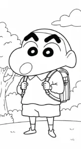 in tranh tô màu Tranh Tô Màu Shin khổ A4