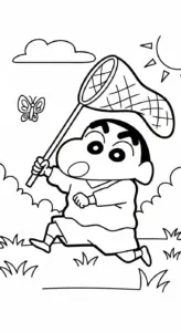 tranh tô màu Tranh Tô Màu Shin in ngay