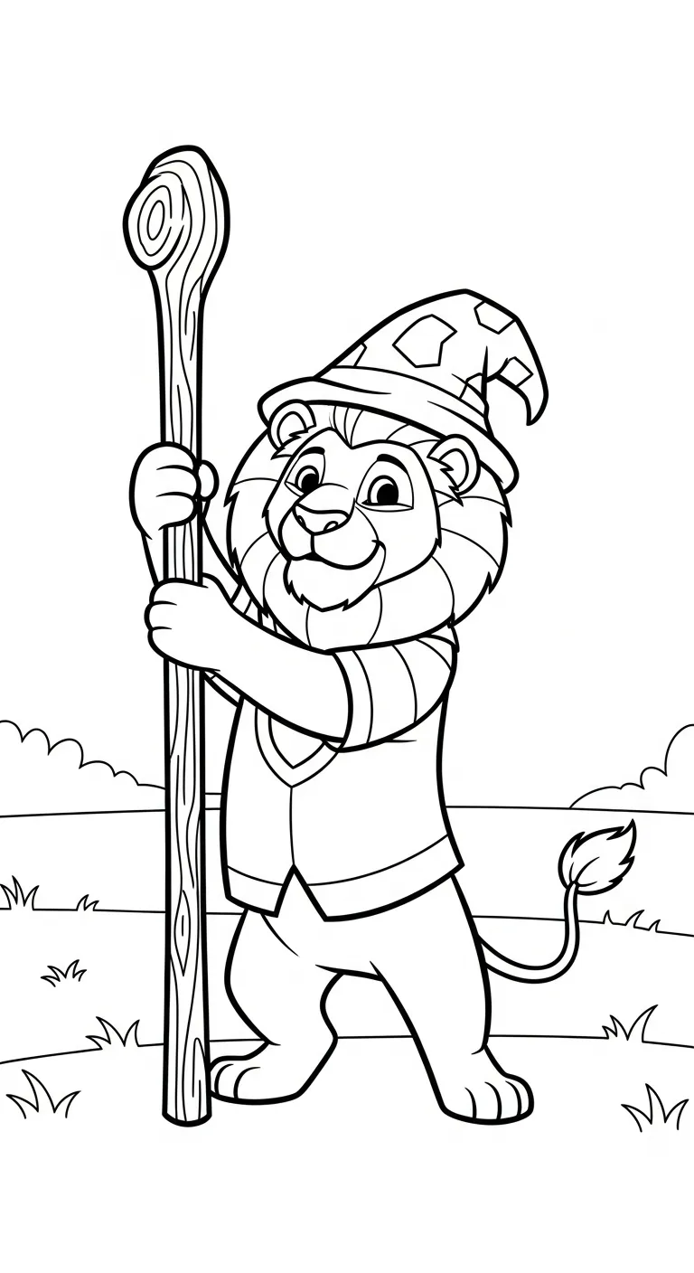 tranh tô màu Tranh Tô Màu Sư Tử cho bé 5 tuổi