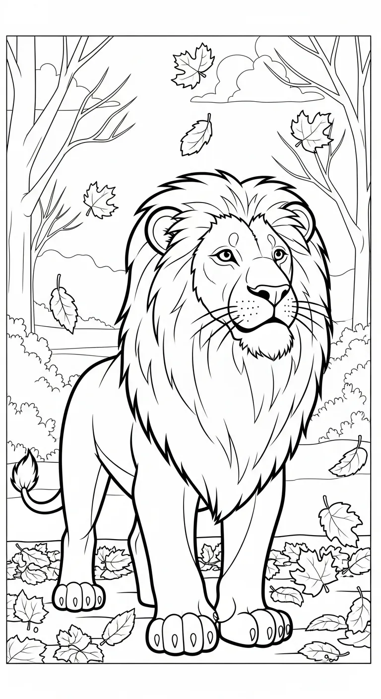 tải tranh tô màu Tranh Tô Màu Sư Tử pdf