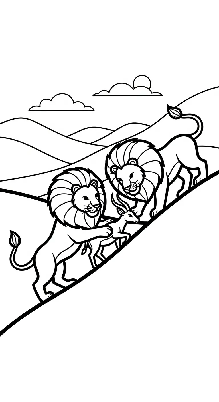 in hình tô màu Tranh Tô Màu Sư Tử cho bé 7 tuổi