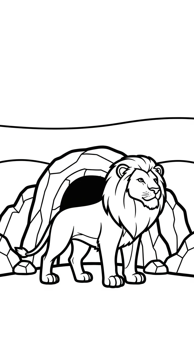 in tranh tô màu Tranh Tô Màu Sư Tử cho bé 6 tuổi 1