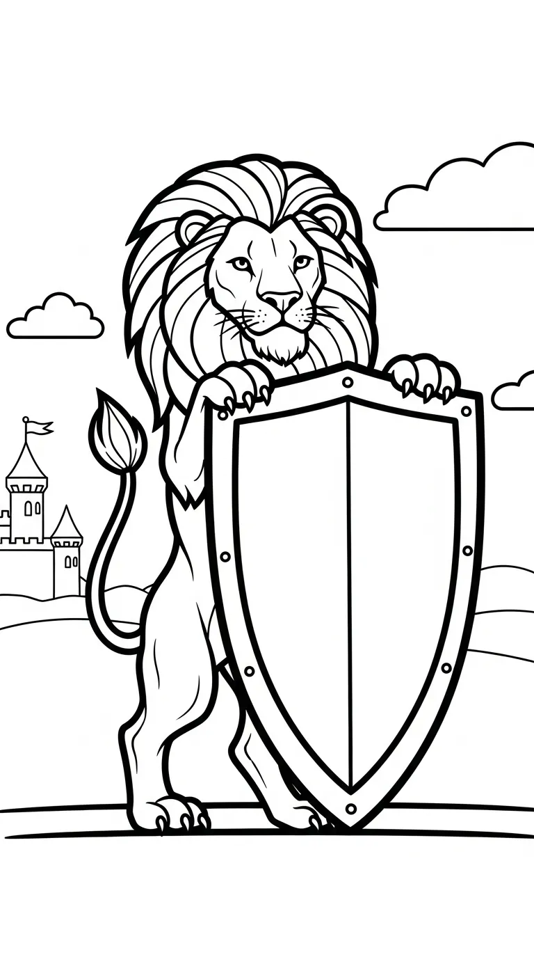 tải hình tô màu Tranh Tô Màu Sư Tử pdf