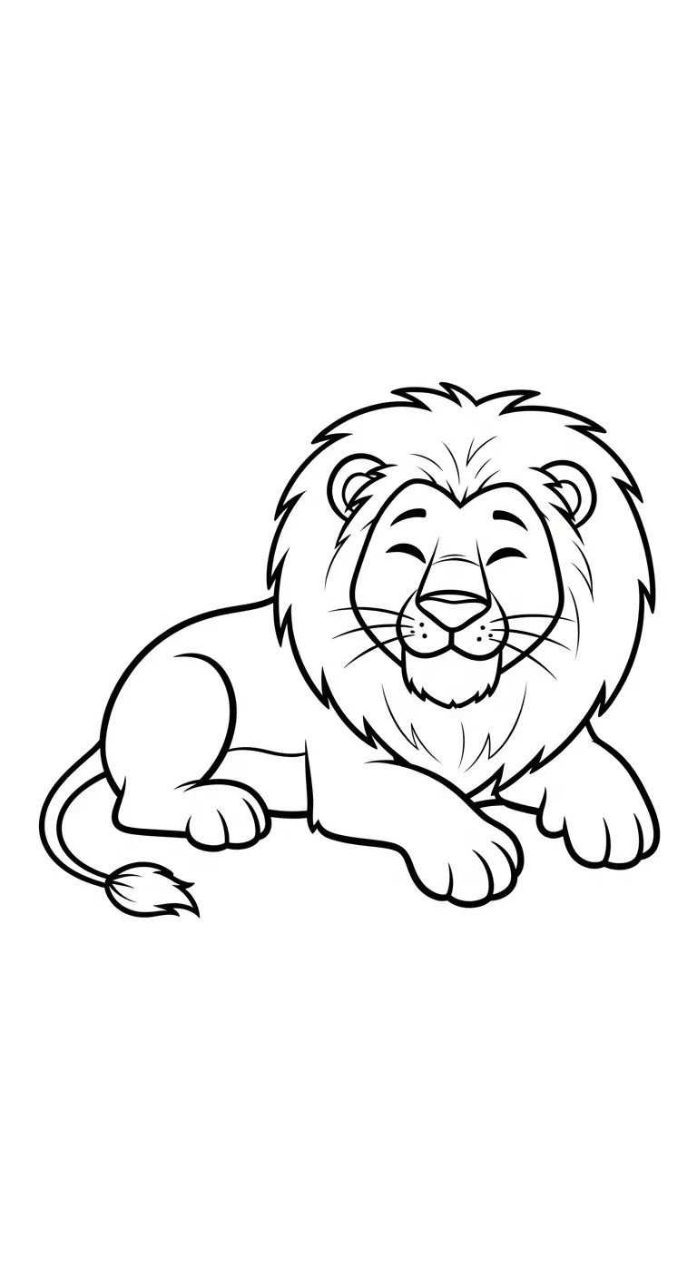 tải hình tô màu Tranh Tô Màu Sư Tử miễn phí