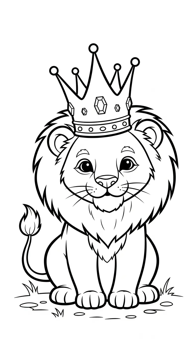 tải file tranh tô màu Tranh Tô Màu Sư Tử