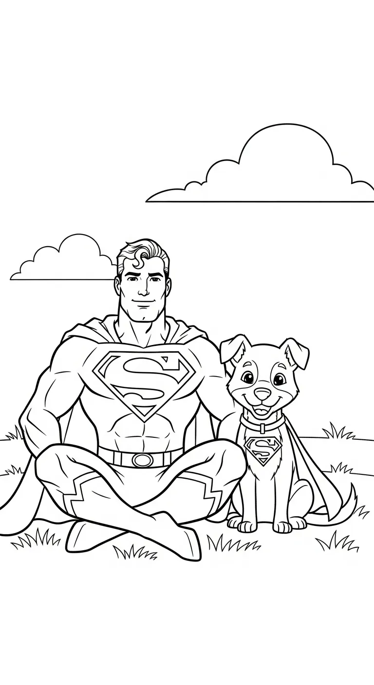 hình tô màu Tranh Tô Màu Superman cho bé 8 tuổi miễn phí