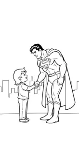 hình tô màu Tranh Tô Màu Superman in ngay