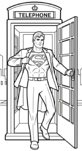 in tranh tô màu Tranh Tô Màu Superman