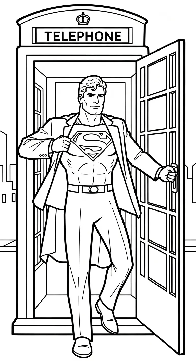 in tranh tô màu Tranh Tô Màu Superman