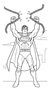 tranh tô màu Tranh Tô Màu Superman in ngay