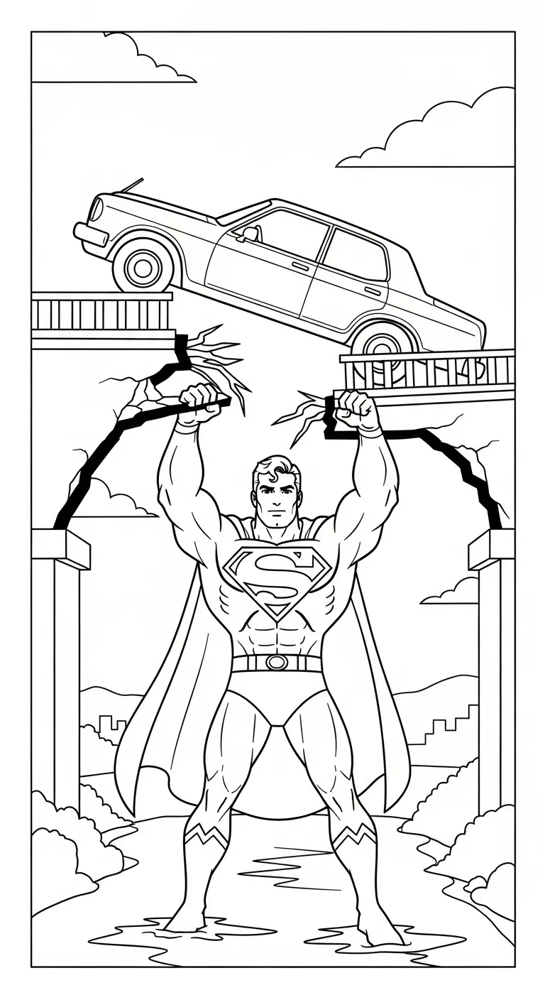 tranh tô màu Tranh Tô Màu Superman pdf 1