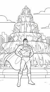hình tô màu Tranh Tô Màu Superman cho bé
