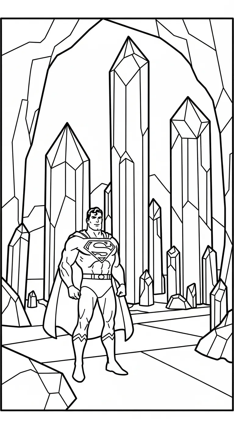 tranh tô màu Tranh Tô Màu Superman rõ nét 1