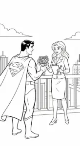 tranh tô màu Tranh Tô Màu Superman cho bé 6 tuổi