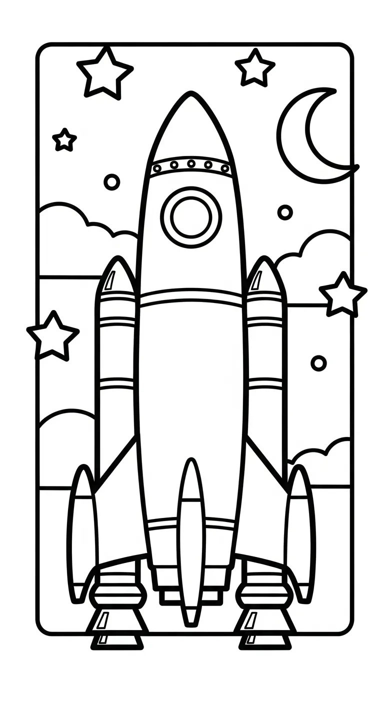 tải tranh tô màu Tranh Tô Màu Tàu Vũ Trụ