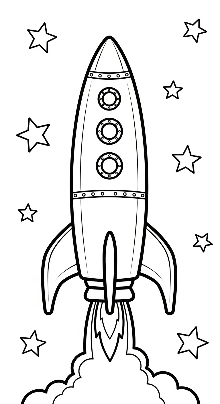 tải hình tô màu Tranh Tô Màu Tàu Vũ Trụ pdf