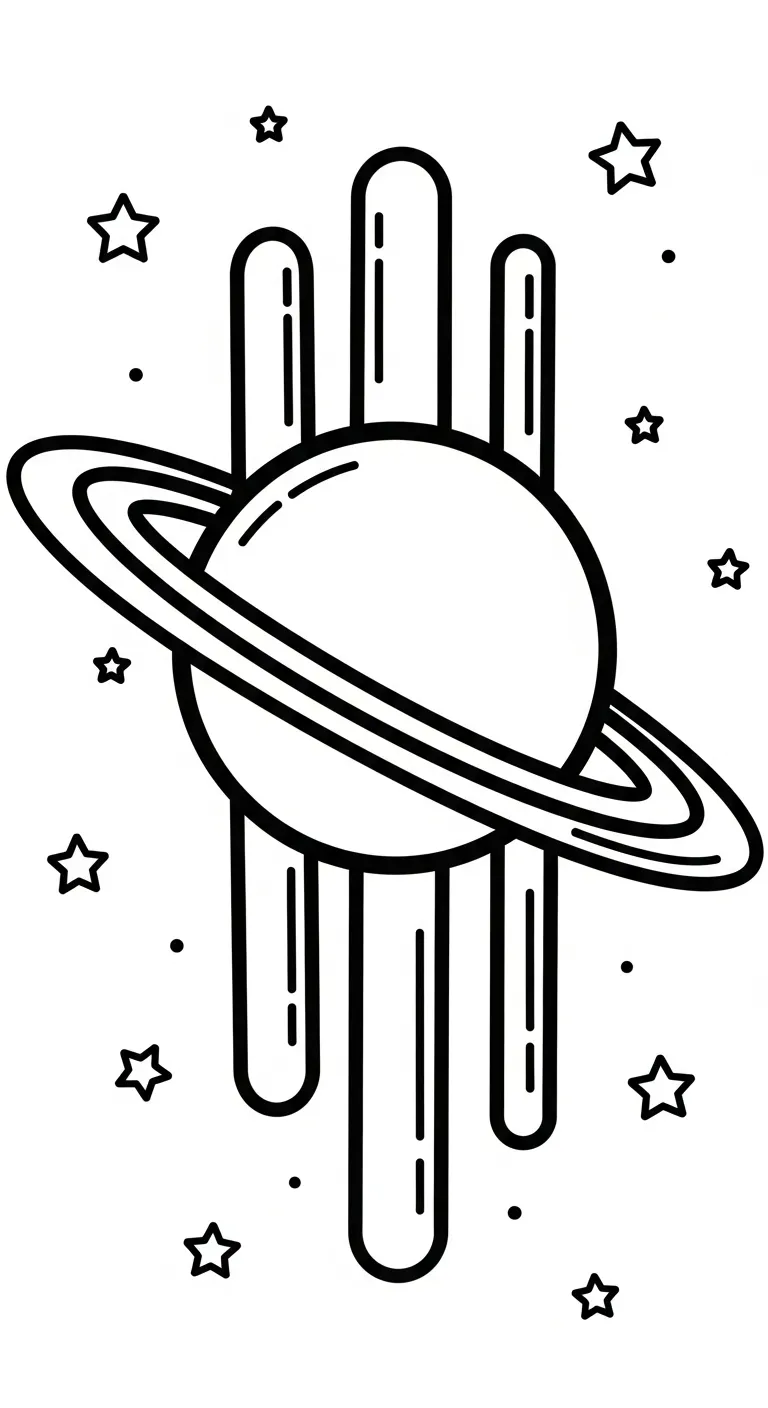 hình tô màu Tranh Tô Màu Tàu Vũ Trụ cho bé 8 tuổi miễn phí