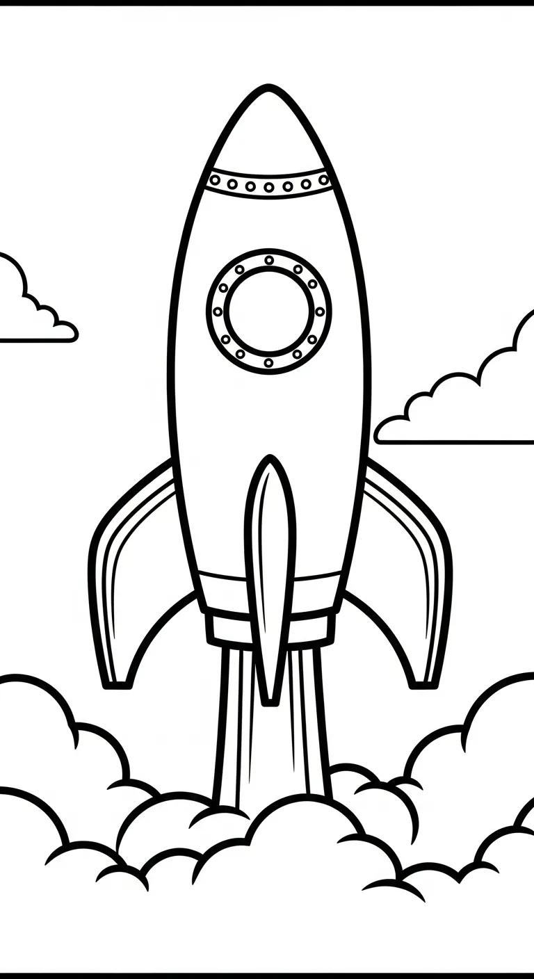 tranh tô màu Tranh Tô Màu Tàu Vũ Trụ cho bé tải về