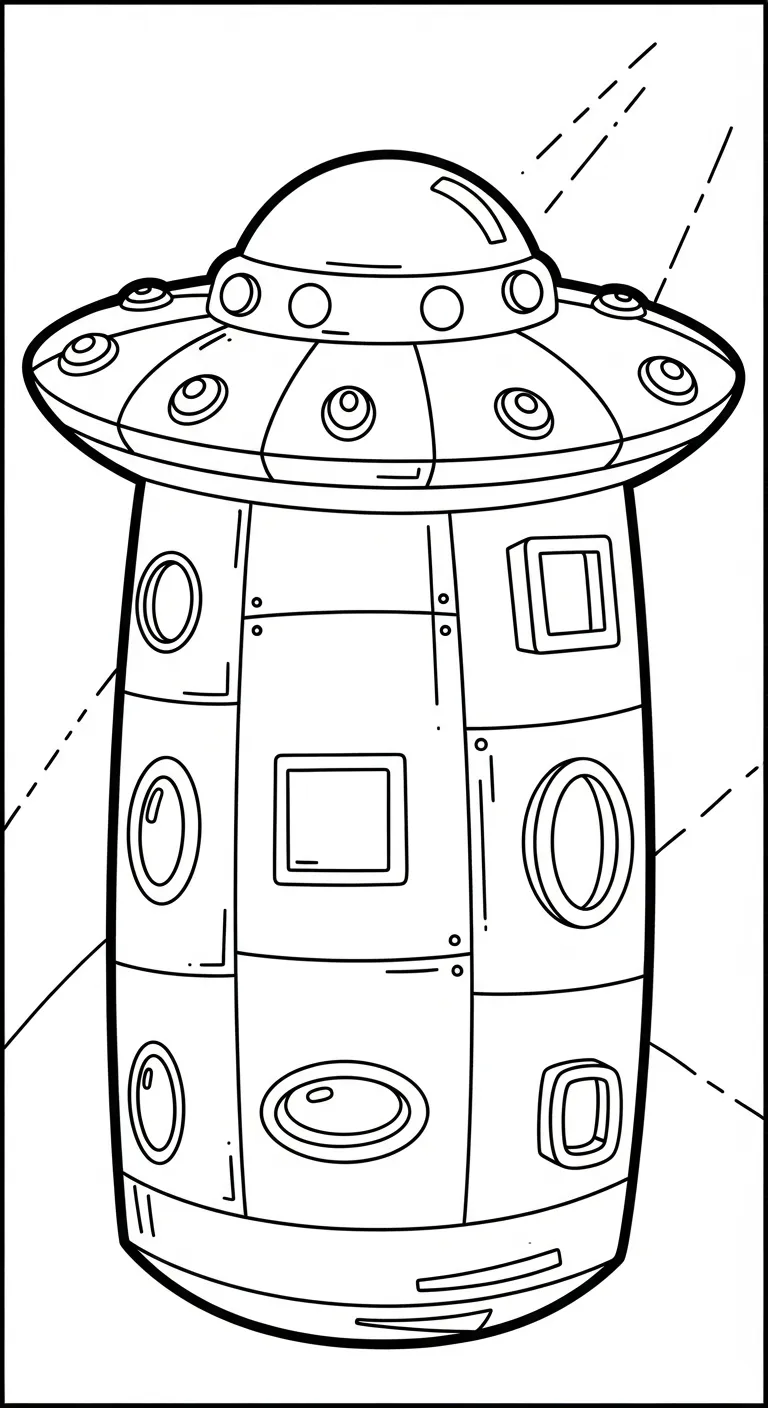 in tranh tô màu Tranh Tô Màu Tàu Vũ Trụ 1