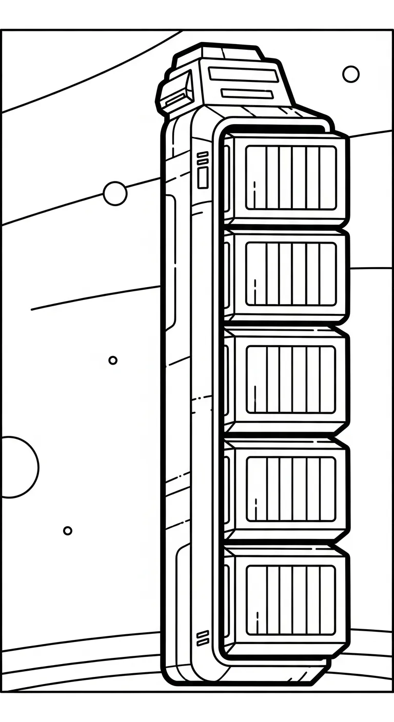 tải hình tô màu Tranh Tô Màu Tàu Vũ Trụ cho bé 3 tuổi