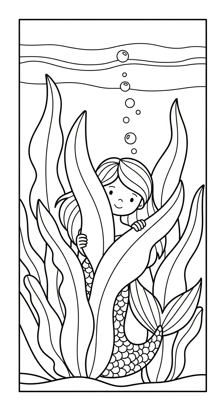 tải hình tô màu Tranh Tô Màu Tiên Cá cho bé 8 tuổi