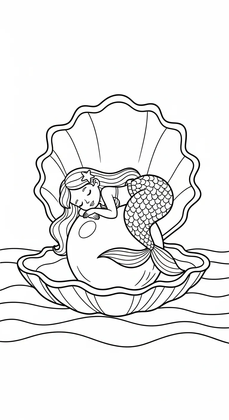 tải tranh tô màu Tranh Tô Màu Tiên Cá chất lượng cao