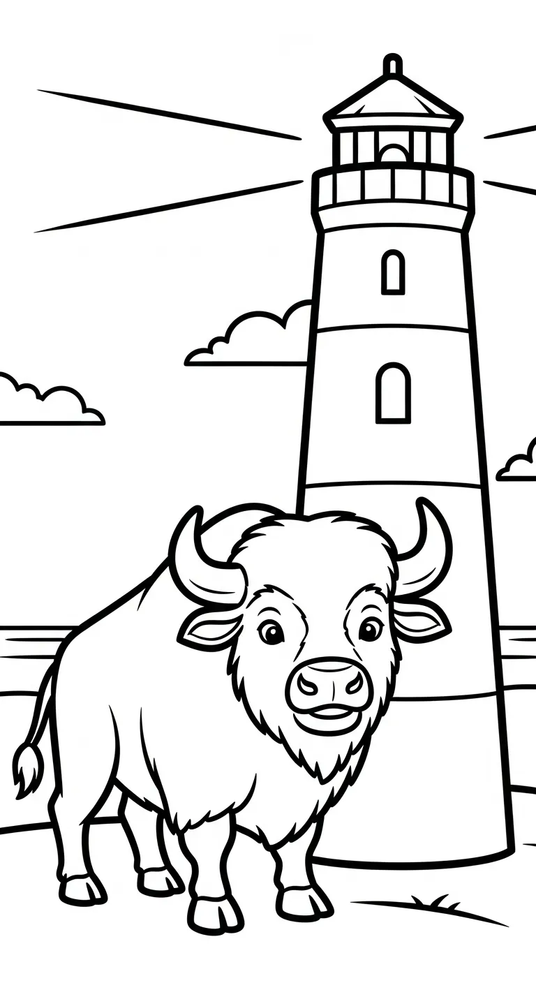 hình tô màu Tranh Tô Màu Trâu cho bé 8 tuổi