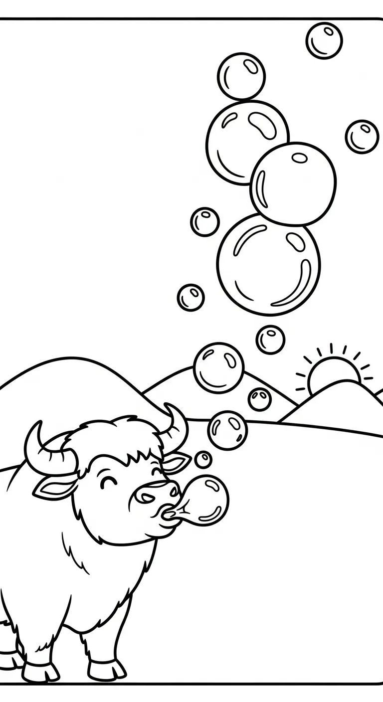 hình tô màu Tranh Tô Màu Trâu miễn phí
