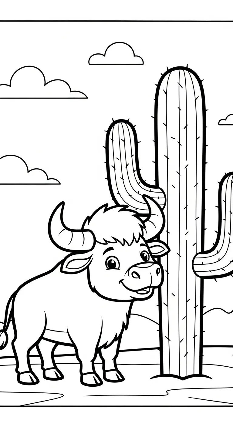 tranh tô màu Tranh Tô Màu Trâu cho bé 6 tuổi