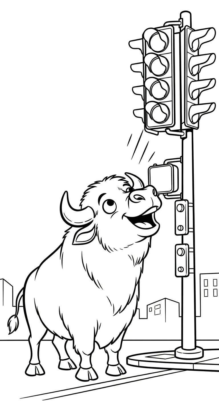 in hình tô màu Tranh Tô Màu Trâu cho bé 5 tuổi